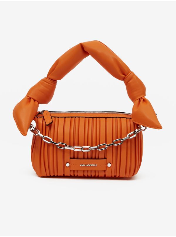 Karl Lagerfeld Orange Ladies Handbag KARL LAGERFELD Kushion Knotted - Women