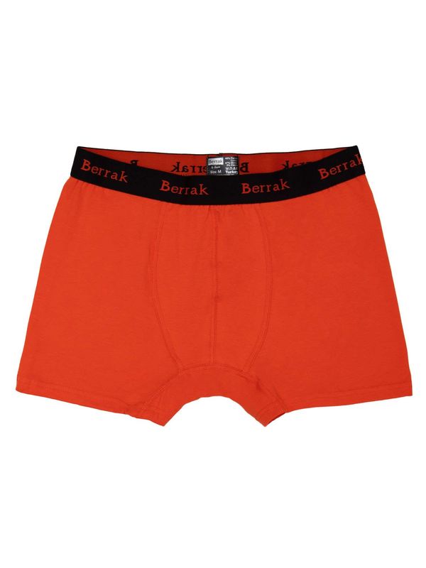 Fashionhunters Orange men's boxer shorts