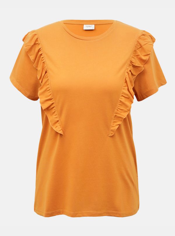 JDY Orange T-shirt with frills JDY Karen - Women