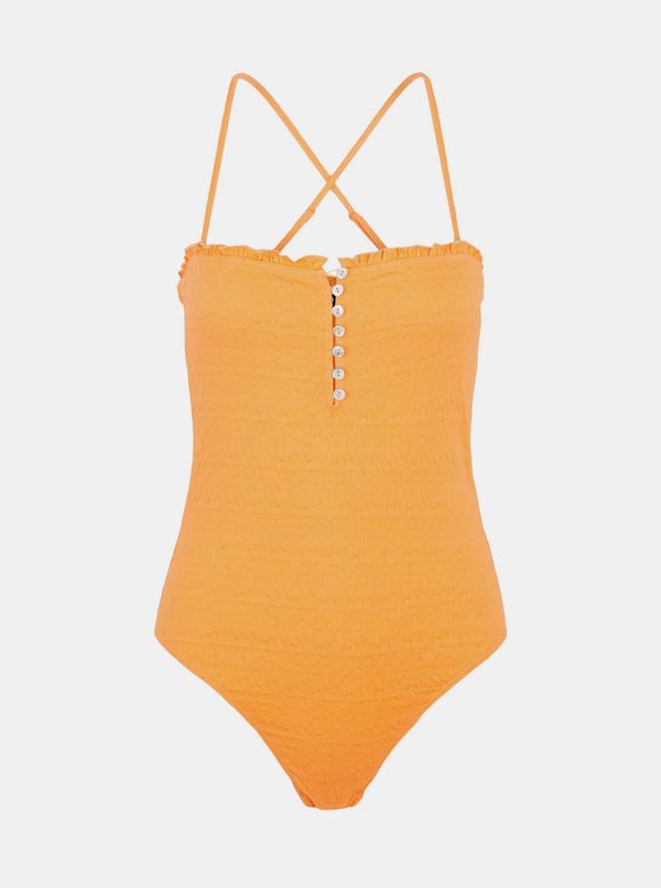 Pieces Orange Women's Bodysuit Pieces Leaf - Women