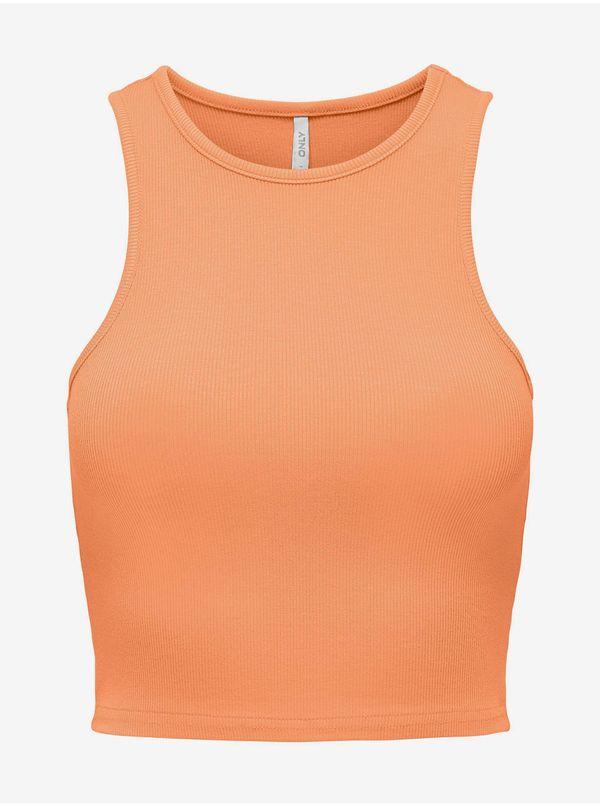 Only Orange Womens Crop Top Top ONLY Belia - Women