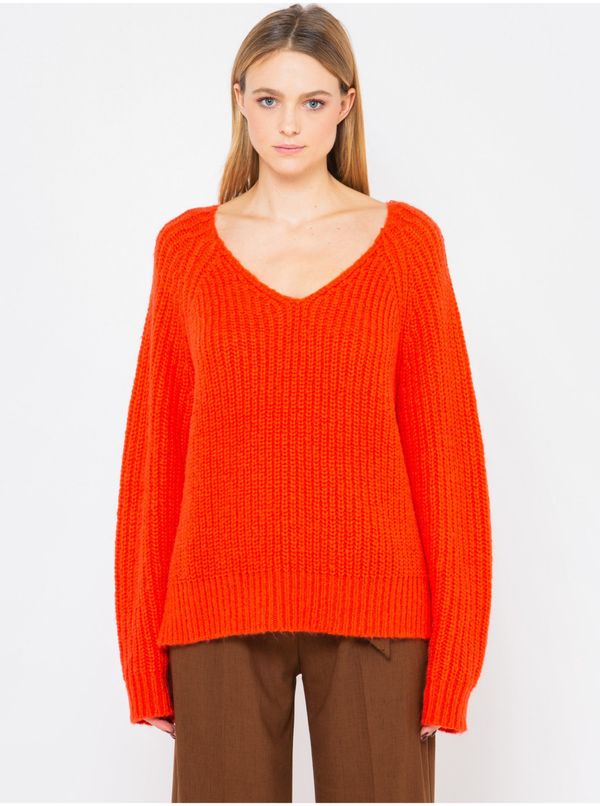 CAMAIEU Orange Women's Loose Sweater CAMAIEU - Women
