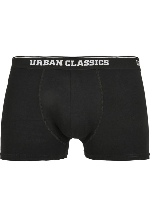 Urban Classics Organic Boxer Shorts 2-Pack Detail aop+black
