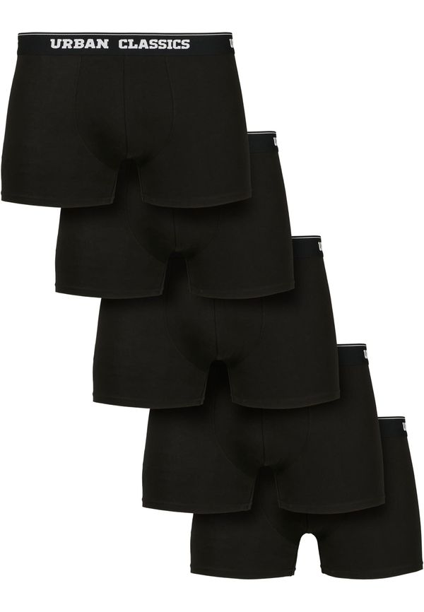 Urban Classics Organic Boxer Shorts 5-Pack blk+blk+blk+blk+blk