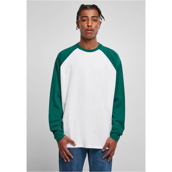 Urban Classics Organic Oversized Raglan Long Sleeve White/Green