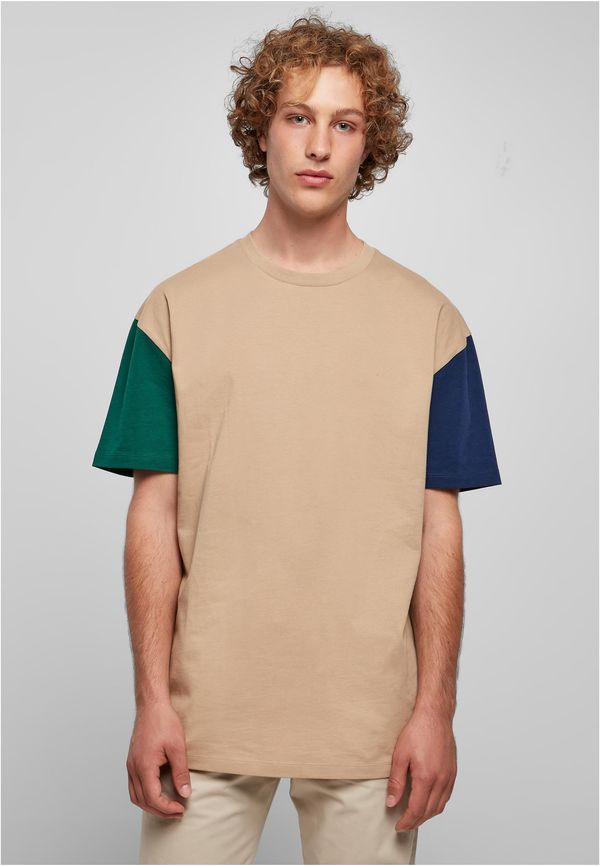 UC Men Organic Oversized T-Shirt Colorblock unionbeige