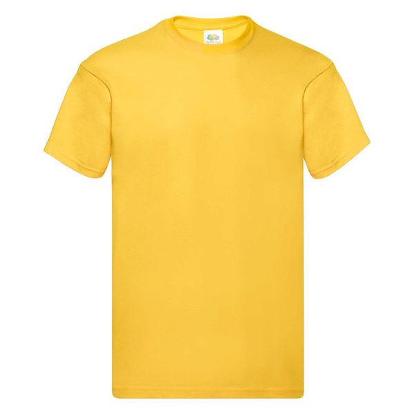 Fruit of the Loom Original Fruit of the Loom Men's Yellow T-Shirt