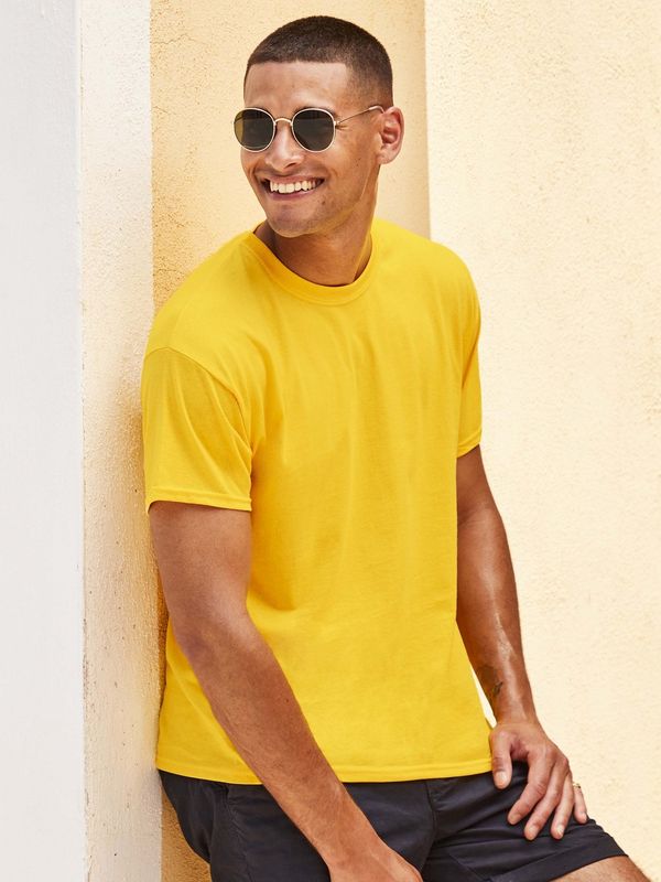 Fruit of the Loom Original Fruit of the Loom Men's Yellow T-Shirt