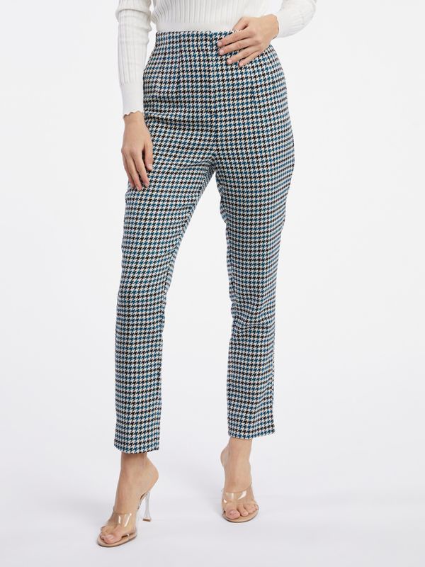 Orsay Orsay Black and Blue Ladies Patterned Pants - Women