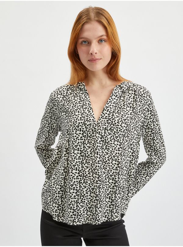 Orsay Orsay Black & White Ladies Patterned Blouse - Women