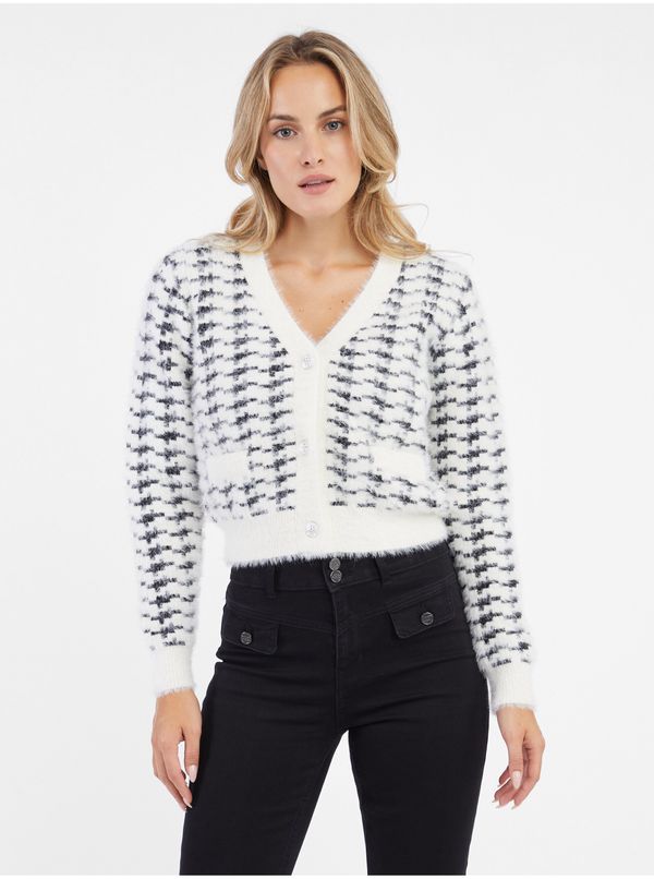 Orsay Orsay Black and White Women's Patterned Cardigan - Women's