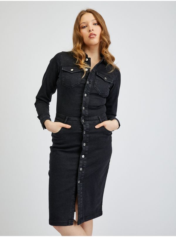 Orsay Orsay Black Denim Dress - Women