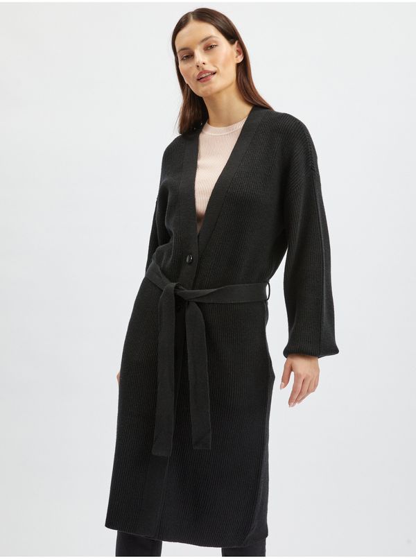 Orsay Orsay Black Ladies Long Cardigan - Ladies