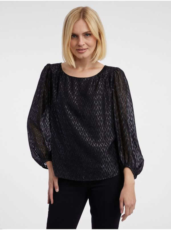 Orsay Orsay Black Ladies Patterned Blouse - Women