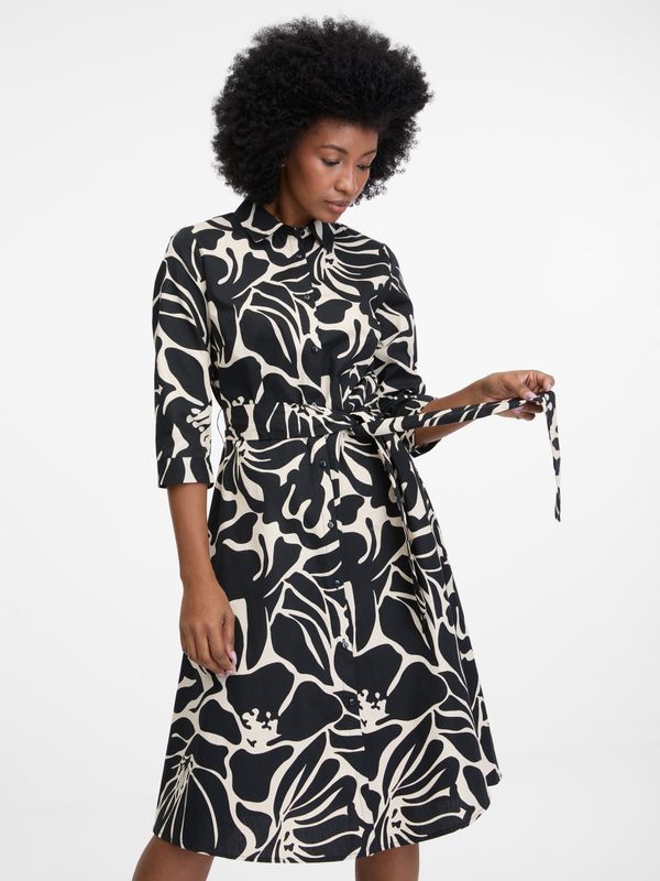 Orsay Orsay Black Women Patterned Shirt Dress - Women