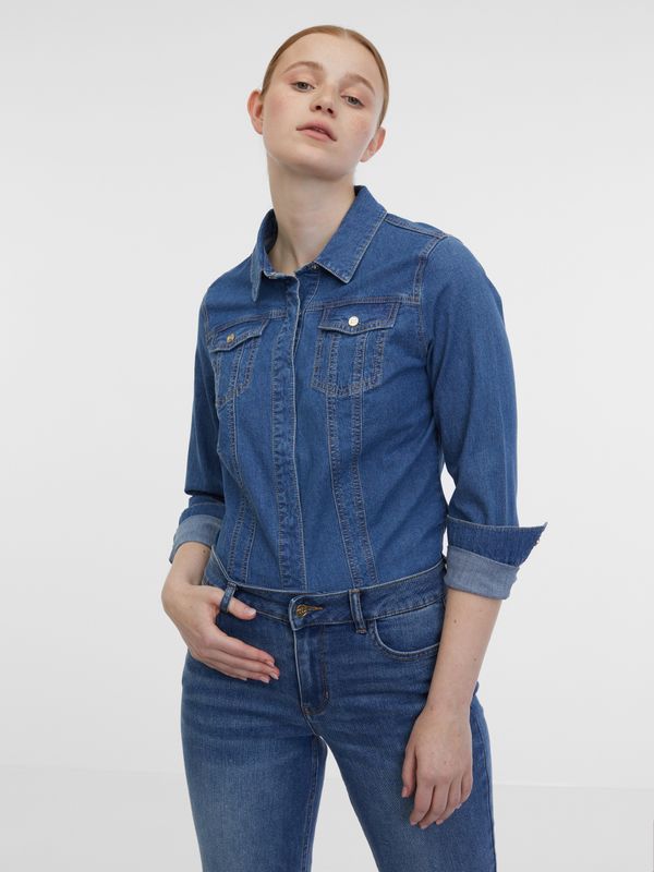 Orsay Orsay Blue Denim Shirt - Women