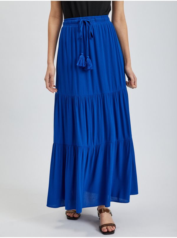 Orsay Orsay Blue Ladies Maxi Skirt - Ladies