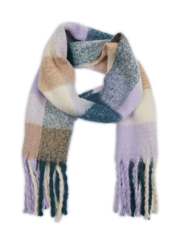 Orsay Orsay Blue-purple women's plaid scarf - Women