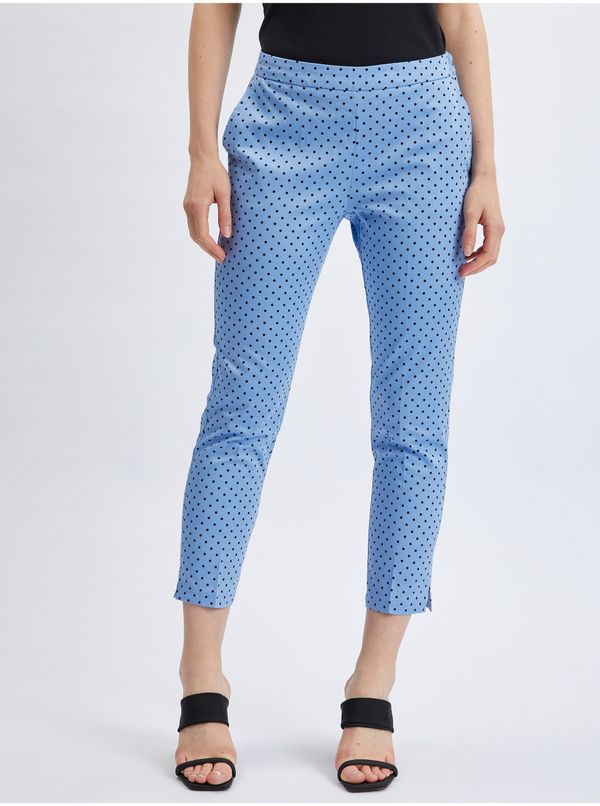 Orsay Orsay Blue Women's Three-Quarter Dot Pants - Women