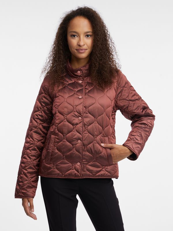 Orsay Orsay Brown Ladies Quilted Light Jacket - Women