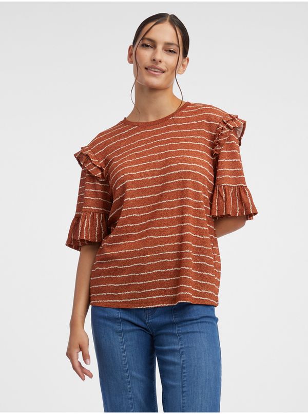 Orsay Orsay Brown Women Striped T-Shirt - Women
