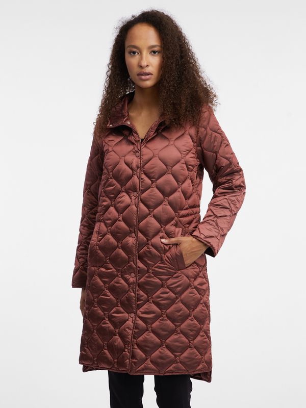Orsay Orsay Brown Womens Light Quilted Coat - Women