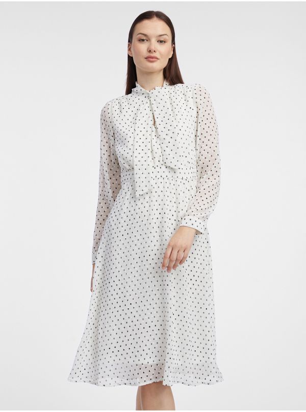 Orsay Orsay Cream Women's Polka Dot Dress - Women