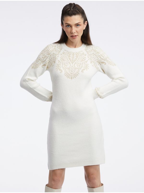 Orsay Orsay Cream Women's Sweater Dress - Ladies