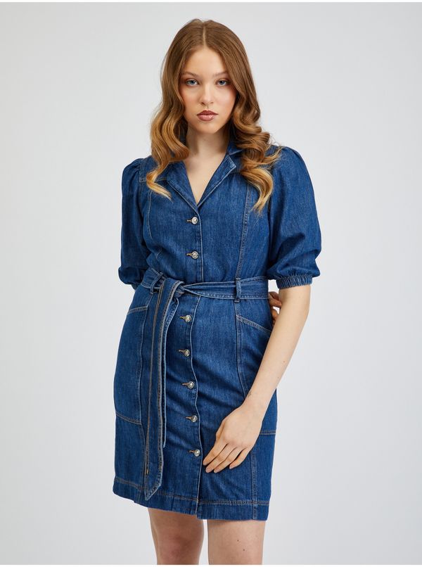 Orsay Orsay Dark blue denim dress - Women