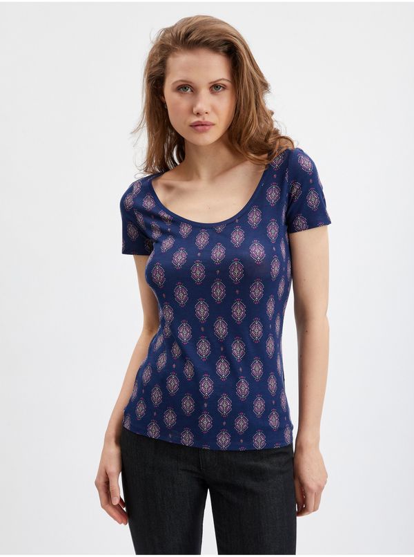 Orsay Orsay Dark blue Women Patterned T-Shirt - Women