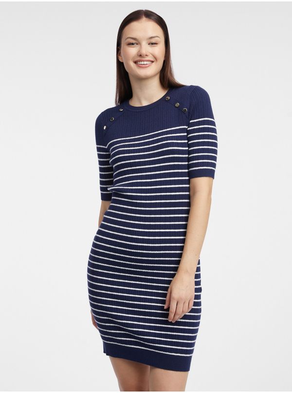 Orsay Orsay Dark Blue Women Striped Sweater Dress - Women