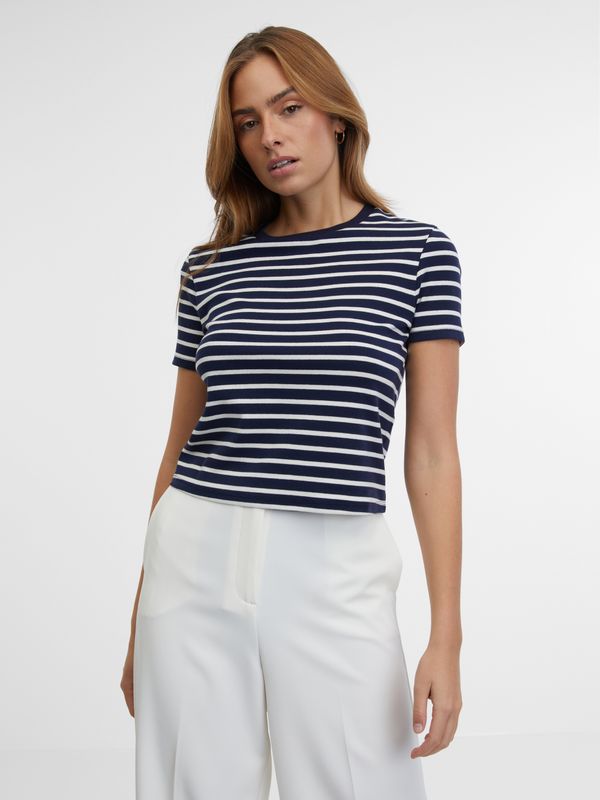 Orsay Orsay Dark Blue Women Striped T-shirt - Women