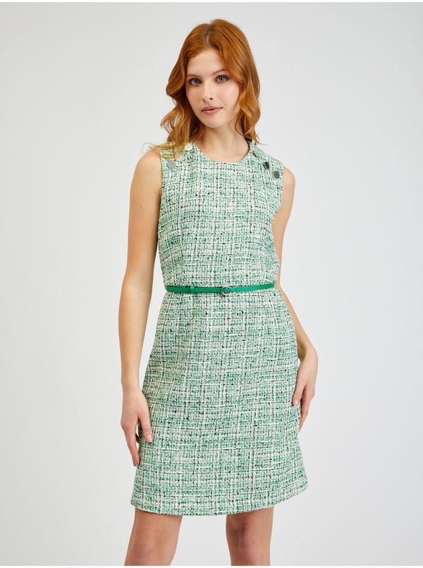 Orsay Orsay Green Women Patterned Dress with Belt - Women