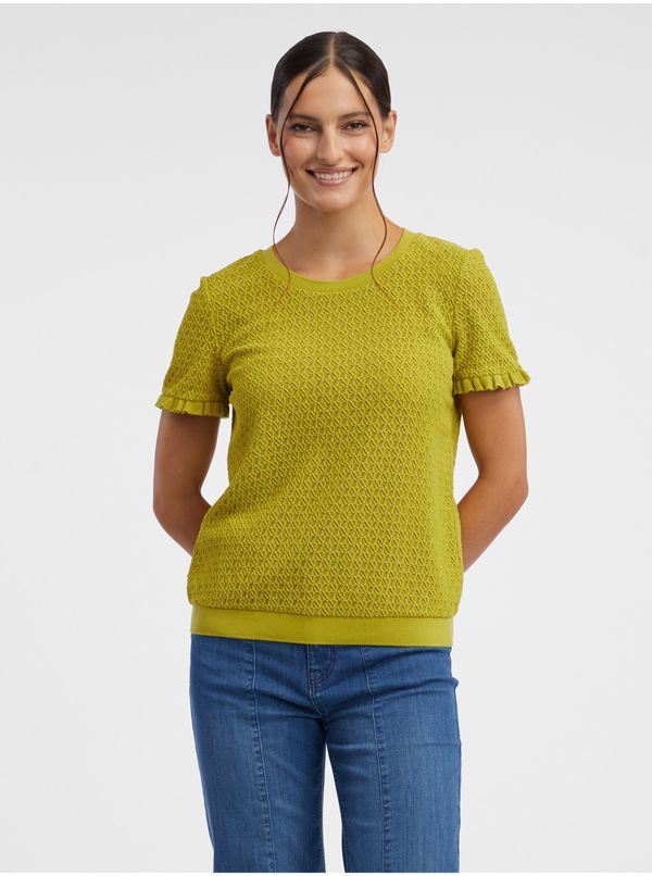 Orsay Orsay Green Women Patterned Knitted T-Shirt - Women