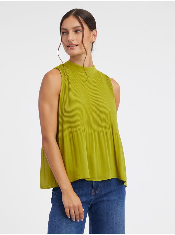 Orsay Orsay Green Women's Ribbed Blouse - Women