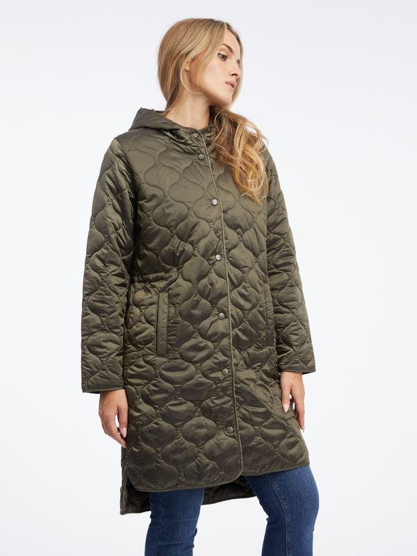 Orsay Orsay Khaki Women's Light Quilted Coat - Women's