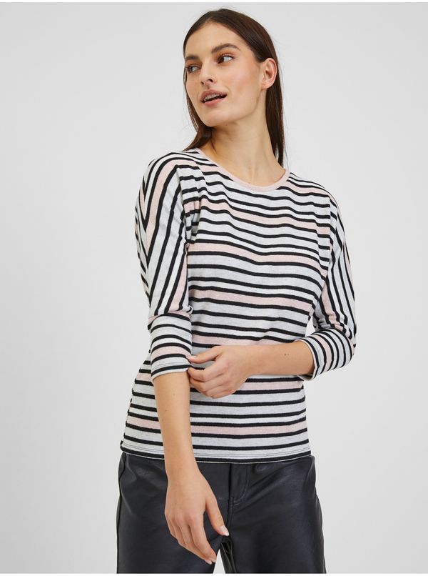 Orsay Orsay Light Blue Women's Striped T-Shirt - Women