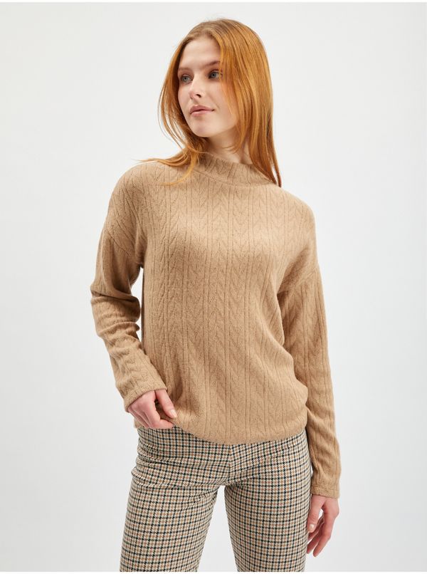 Orsay Orsay Light Brown Womens Patterned Sweater - Women