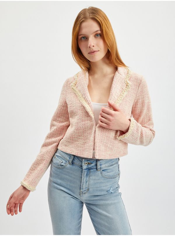 Orsay Orsay Light Pink Vrouwen Tweed Jacket - Vrouwen