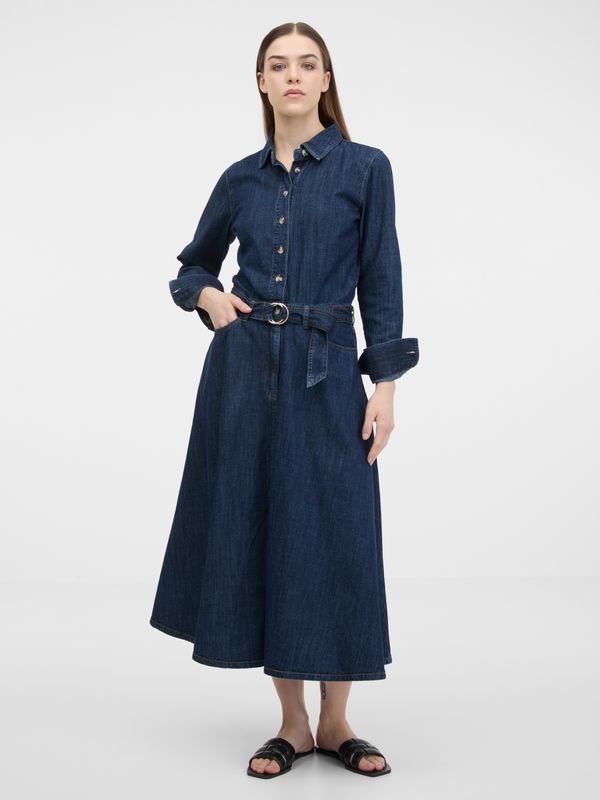 Orsay Orsay Navy Blue Women's Shirt Dress - Women's