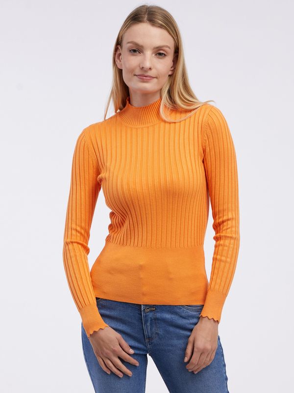 Orsay Orsay Orange Women's Ribbed Sweater - Women