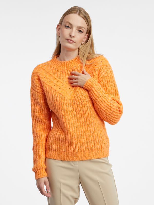 Orsay Orsay Orange Women's Ribbed Sweater - Women
