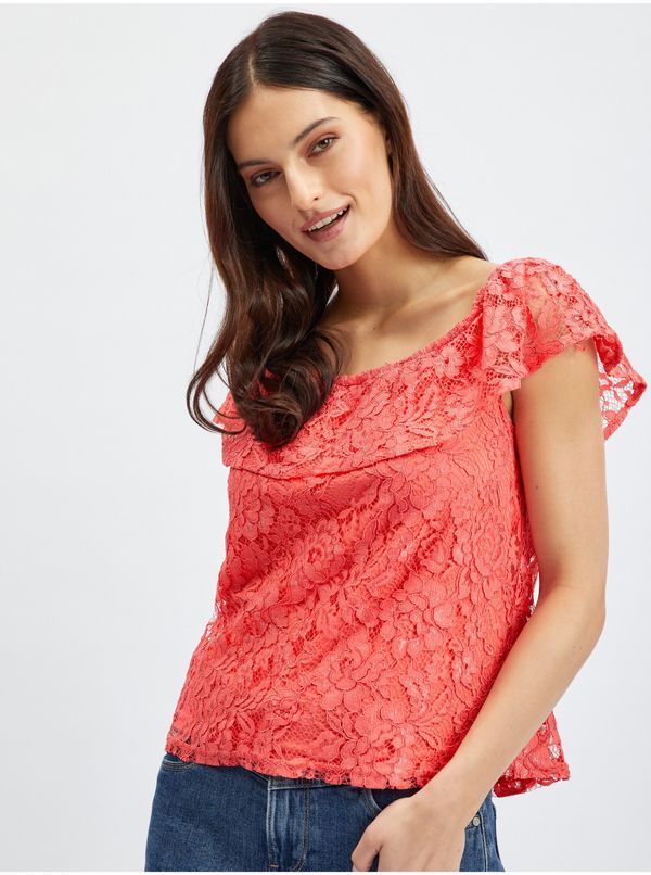 Orsay Orsay Pink Ladies Lace Blouse - Women