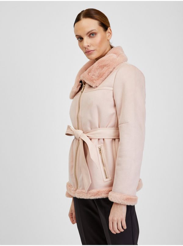 Orsay Orsay Pink Ladies Suede Jacket - Women