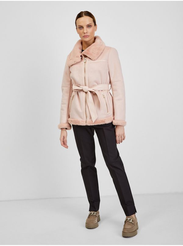 Orsay Orsay Pink Ladies Suede Jacket - Women