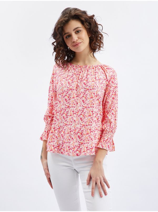 Orsay Orsay Pink-Orange Women Floral Blouse - Women