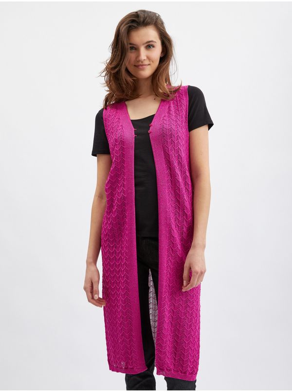 Orsay Orsay Pink Womens Sleeveless Cardigan - Women