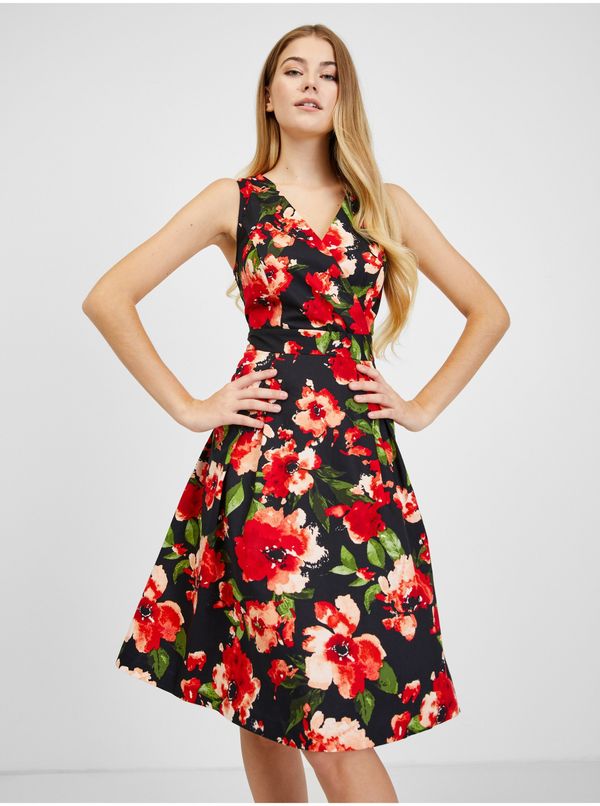 Orsay Orsay Red & Black Women's Floral Dress - Women