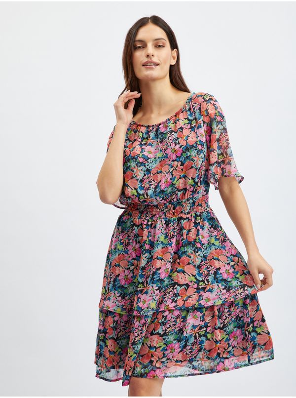 Orsay Orsay Red-Black Women Floral Dress - Women