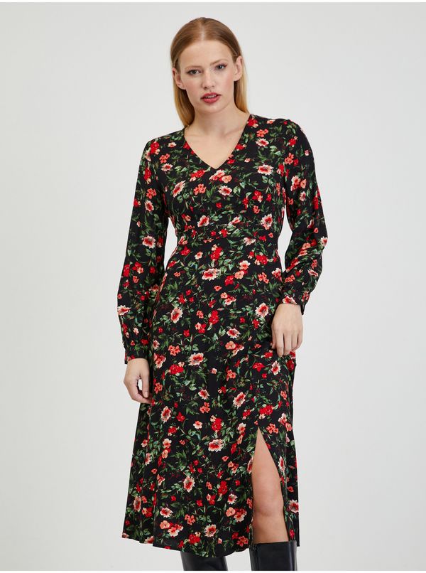 Orsay Orsay Red-Black Women Floral Dress - Women